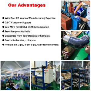 Manguera de goma de silicona reforzada con fibra de aramida de 90 grados resistente al combustible - Product Image 3