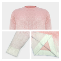 Maßgefertigte OEM-Pullover für Herren aus Mohair, Flauschiger Kunstnerz-Jacquard, Langarm-Strickware, Winter-Rundhalspullover, Individueller Herren-Pullover