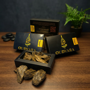 Sanai Zilal Oud 100g OUDVARA Copeaux d'encens de bois d'Oud Premium 100% Naturels Parfum Indien Aromatique Utilisation Toutes Saisons - Product Image 2