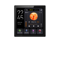 Música de Fondo para Hogar Inteligente, Mini Amplificador de Audio de Pared de 4 Pulgadas, 4 Canales, Sonido Estéreo de 4*20W, Radio para Hotel, AUX, FM, Bluetooth