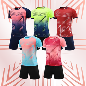 Ensemble de vêtements de football, maillot d'entraînement pour adultes à séchage rapide et anti-transpiration, avec flocage, expédition directe d'usine - Product Image 1