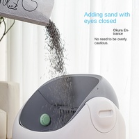 Nouvelle Litière Intelligente Ouverte pour Chat, Toilette Automatique avec Balayeur Intégré, Entièrement Automatique, en Plastique ABS et PP, Facile à Nettoyer, 100L
