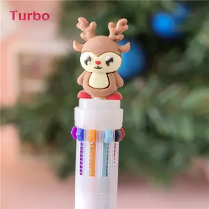 أوروبا 2022 حار بيع عيد الميلاد القلم منظم قرطاسية الترويجية أشكال مختلفة من لطيف أقلام بلاستيكية الكرة الأقلام