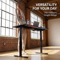 Bureau de jeu extensible en aluminium AOR GTX-C3 - Design moderne pour la maison, le bureau et l'usage commercial - Finition noire Guangdong