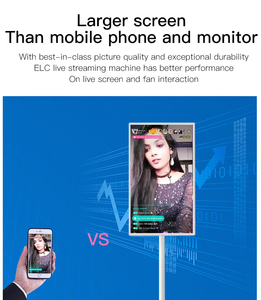 Tùy chỉnh chuyên nghiệp 27 inch 32 inch Android <span class=keywords><strong>Tablet</strong></span> PC đứng tất cả trong một phát sóng trực tiếp máy live streaming - Product Image 4