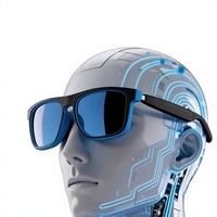 [En stock, vente en gros] SM01 Nouveauté transfrontalière Lunettes intelligentes Musique Appels Navigation Protection anti-lumière bleue Contrôle tactile