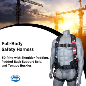 <span class=keywords><strong>Harness</strong></span> keselamatan tugas berat dengan desain bendera nasional disetujui untuk traksi penyelamatan mendaki gunung terbuat dari poliester yang tahan lama - Product Image 2