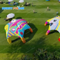 Combinaison de trampoline gonflable d'intérieur et de parc de jeux : comprend des structures de jeux et des défis d'obstacles pour les centres familiaux