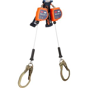 สายรัดนิรภัยแบบยืดหดได้ 3M Nano-Lok Edge Twin-Leg ความยาว 8 ฟุต พร้อมตะขอเกี่ยวเหล็กเส้น คลาส 2 ANSI - Product Image 1
