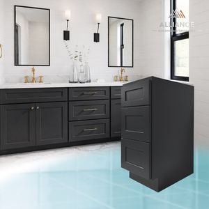 Meuble de salle de bain moderne VSD1221-VSD2121 |   Convient aux appartements américains |   Meubles de salle de bain en bois avec 3 tiroirs - Product Image 1