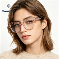 Lunettes Flowerfour M201Q roses pour femmes, montures optiques en acétate transparent, lunettes de mode pour adultes