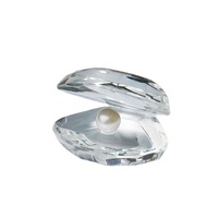 Figurine de faveur de mariage coquillage en verre cristal moderne sculpté thème de fée gravé modèle décoration