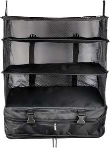 Organisateur de bagages suspendu pliable à 3 niveaux OEM avec fond zippé robuste – Solution de rangement de <span class=keywords><strong>voyage</strong></span> - Product Image 5