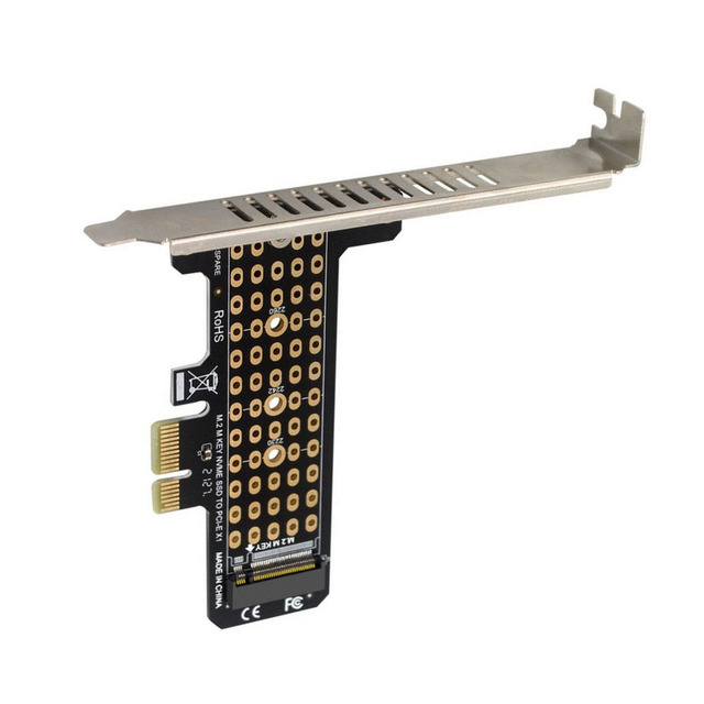 Plc Ph41-x1 M.2 Nvme Ssd to Pciex1 Single Disk Adapter Expansion Card for Pcie 4.0 Bulk Supply