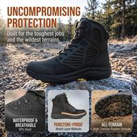 Bottes de randonnée pour hommes, fabriquées sur mesure, mi-hautes, renforcées en KPU, tissu imperméable, doublure chaude, légères, résistantes aux perforations