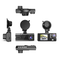 Caméra de tableau de bord de voiture 3 objectifs 2 pouces HD 1080P, enregistreur vidéo double objectif 1080P, boîte noire vision nocturne, vente en gros