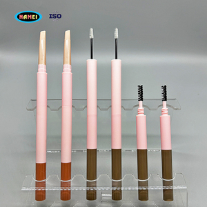 Vente en gros de crayons à <span class=keywords><strong>sourcils</strong></span> imprimés avec logo 3 en un tube de crayons à <span class=keywords><strong>sourcils</strong></span> + pinceaux personnalisés conteneur de stylos à <span class=keywords><strong>sourcils</strong></span> - Product Image 4