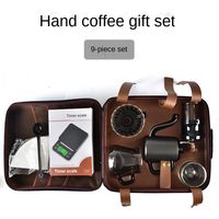 Ensemble de cafetière portable de camping 9 pièces avec sac cadeau de voyage de qualité supérieure