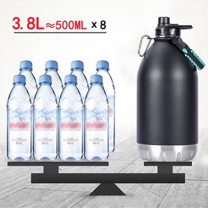 128oz Garder le froid Bouteille d'eau à double paroi de 1 gallon isolée avec poignée de transport en gros - Product Image 6
