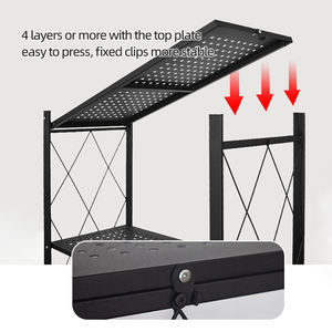 Étagère de Rangement Pliable pour Micro-Ondes, Support de Cuisine Multi-Niveaux sur Pied à 4 Étages - Product Image 2