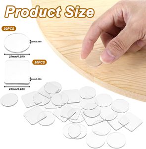 Pellicola Antiscivolo in Plastica per Piani di Tavoli in Vetro, Cuscinetti Antiscivolo per Mobili, Pellicola Protettiva per Ante di Armadi per Evitare il Movimento - Product Image 6