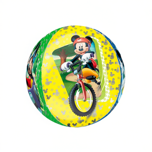 Party Love Mickey Mouse Foil <b>Balloon</b> Sphere 38X40Cm <b>Round</b> Metallic Party Decoration For Kids Birthday - Product Image 2