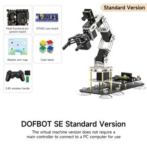 DOFBOT SE Brazo Robótico de 6 Grados de Libertad con IA, Kit de Aprendizaje de Robótica con IA Rentable Basado en un Sistema de Máquina Virtual y ROS - Product Image 3