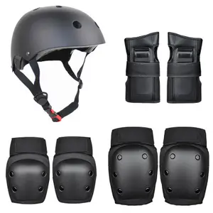 肘部护膝头盔手掌护板自行车自行车滑板滚轮安全保护器成人儿童滑冰保护装置套装