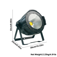 Kinusdjs usine de fabrication blanc/blanc chaud 2-en-1 Led Par 100W 200W COB Par lumière scène DJ Disco projecteur marché de l'église