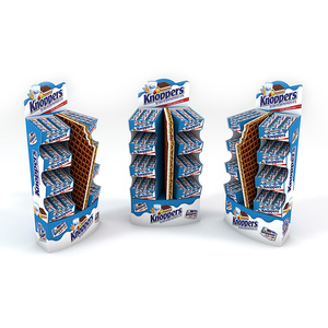 Retail Store Display <b>Stand</b> Foldable Corrugated Cardboard Rack Stackable Customizable Color for for Product Promotion - Product Image 6