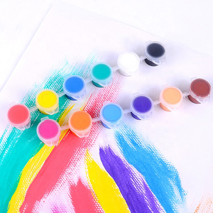 <span class=keywords><strong>Pintura</strong></span> acrílica con pincel para niños, <span class=keywords><strong>pintura</strong></span> acrílica líquida lavable no tóxica, 5ml, 6 colores - Product Image 6