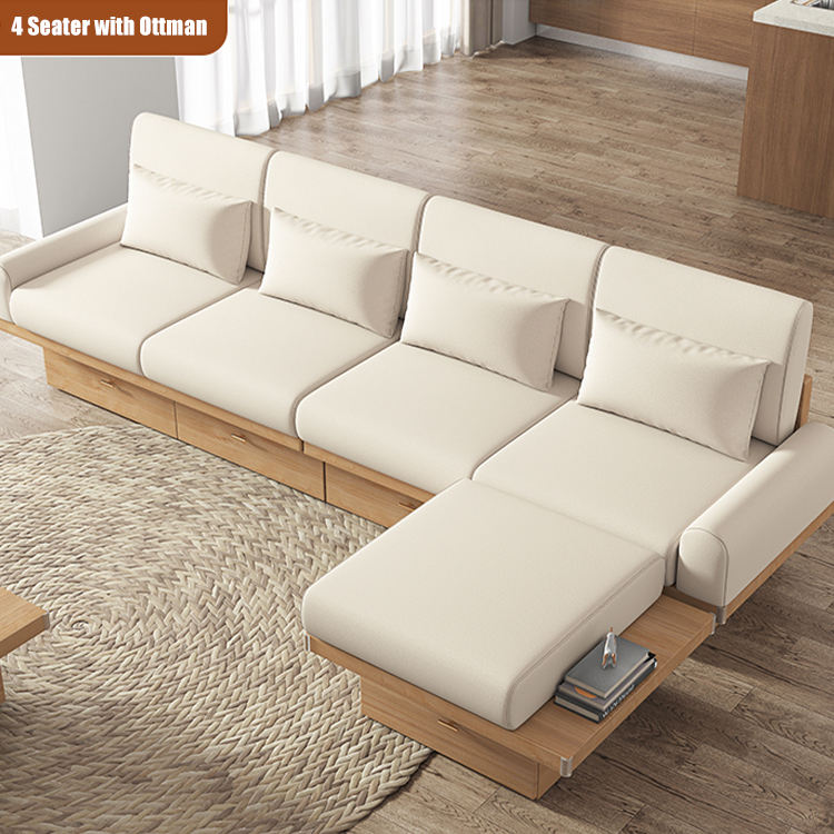 4 Seater with Ottoman