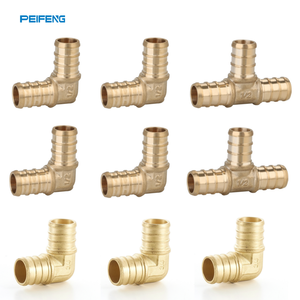 Elbow feng kurşunsuz 1/2 "-1" <span class=keywords><strong>PEX</strong></span> sıkma bağlayıcı bakır dirsek Tee sıhhi tesisat pirinç <span class=keywords><strong>PEX</strong></span> parçaları itin - Product Image 1