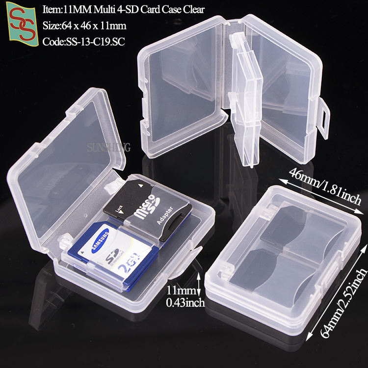 C19 Estuche para Tarjetas SD de 4 Posiciones