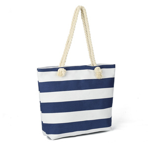 Bolsa de Gimnasio Extra Grande de Lona de Algodón con Asa Larga y Correa para el Hombro DB-0128 Hecha en China para Yoga, Uso Diario, Playa, Venta al por Mayor - Product Image 5