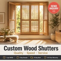 Fabricant OEM de volets de plantation, stores en bois sur mesure, volets à persiennes, vente en gros, fournisseur depuis 18 ans, dimensions personnalisées
