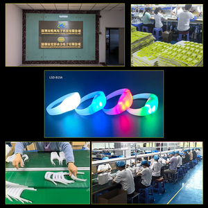 Pulsera LED con Control Remoto, Logotipo Personalizado Programable, 10 Zonas, 4 LED, 433MHz, Cobertura de 800M, 6-10 Horas de Duración, Secado Rápido, para Fiestas - Product Image 6