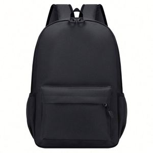 Fashion Style Solid Color <b>School</b> <b>Backpack</b> Solid Color Youth Casual Day Bag - Product Image 1