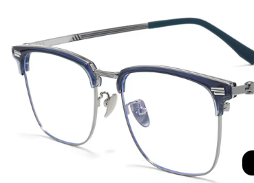 Translucent blue gunmetal frame
