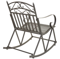 Vente en gros de chaise berçante à dossier haut moderne du milieu du siècle mobilier de salon de patio extérieur bon marché banc à bascule en peluche pour bébé