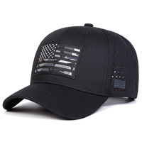 Casquette de baseball perforée au laser à 6 panneaux de bonne qualité, disponible en gros et sur mesure, casquette de sport en coton avec logo personnalisé