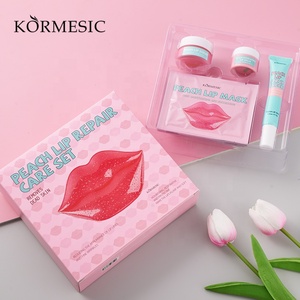 KORMESIC Ensemble de Soins des Lèvres Vegan Marque Privée : <span class=keywords><strong>Baume</strong></span>, <span class=keywords><strong>Gommage</strong></span> Moussant et Masque pour les Lèvres - Product Image 2