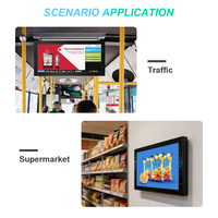 Pantalla LCD de Barra para Publicidad, 700nits, Android WIFI, para Colgar en Paredes de Estaciones de Metro y Aeropuertos, ODM OEM