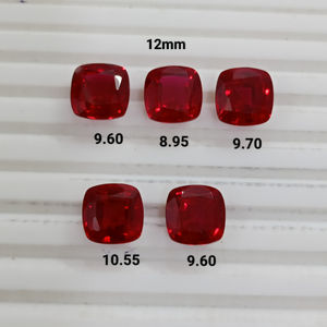 Rubí cultivado en laboratorio, corte cojín, piedra suelta, rojo premium, para la fabricación de joyas, joyería artesanal de lujo. - Product Image 4