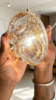 Lustre moderne de luxe personnalisé en verre, éclairage LED anti-éblouissement, CRI 95 élevé, dimmable, personnalisable pour projets commerciaux