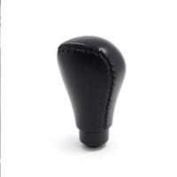 Poignée de levier de vitesses de voiture en cuir noir intégral ergonomique pour transmission manuelle ZCQR DECO M0296 Chine