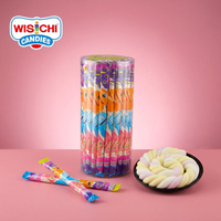 Gratis monsters groothandel op maat gemaakte bulk China zoete twist marshmallow halal fruit smaak snoep marshmallow snoepjes en zoetigheden