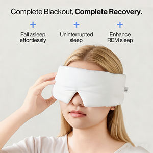 Masque <span class=keywords><strong>de</strong></span> sommeil 3D en fibre <span class=keywords><strong>de</strong></span> bambou <span class=keywords><strong>pour</strong></span> le travail à postes décalqués, les siestes <span class=keywords><strong>de</strong></span> jour et <span class=keywords><strong>la</strong></span> méditation – Vente directe usine OEM - Product Image 4