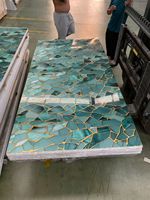 Panneau mural en PVC effet marbre brillant UV, étanche, moderne, directement de l'usine, pour la maison et le commerce, idéal pour la décoration murale de salon