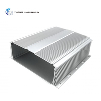 Boîtier électronique en alliage d'aluminium extrudé avec dissipateur thermique intégré, boîtier en aluminium pour alimentation électrique, prix usine